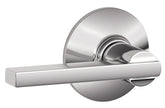 Schlage Latitude Series F10AVLAT625 Passage Lever, Mechanical Lock, Bright Chrome, Metal, Residential, 2 Grade